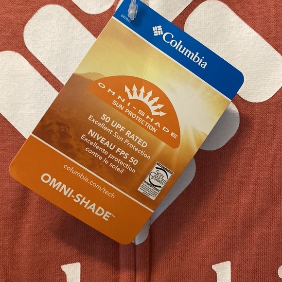 𝅺Columbia Big Girls Colorblocked UPF 50+ Hoodie, size medium - Picture 6 of 9